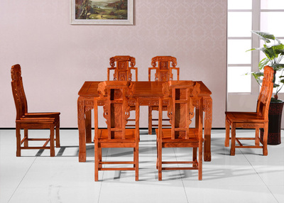 红木餐桌长方形西餐桌